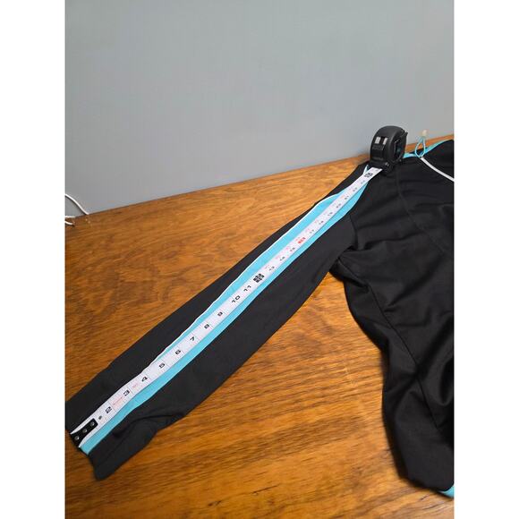 Oleg Cassini Black & Blue Sweatsuit Women's XL Athleisure Jogging Runner Warm - Picture 15 of 16